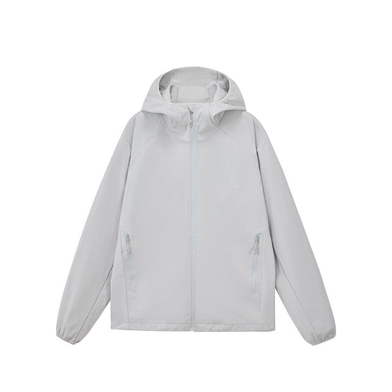 FPA Moisture-Wicking Sports Hooded Jacket Spring Autumn Outdoor Basic Casual Unisex Couple Thin Coat