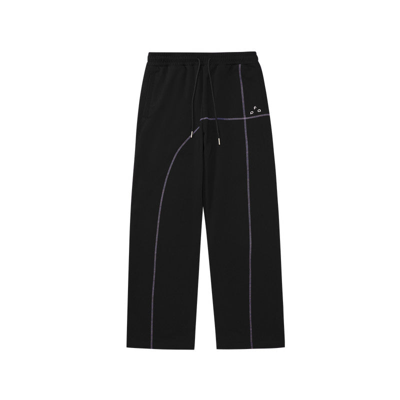 FPA Warm Fleece Casual Jogger Pants for Couples – Versatile Straight-Leg Sweatpants for Spring and Autumn