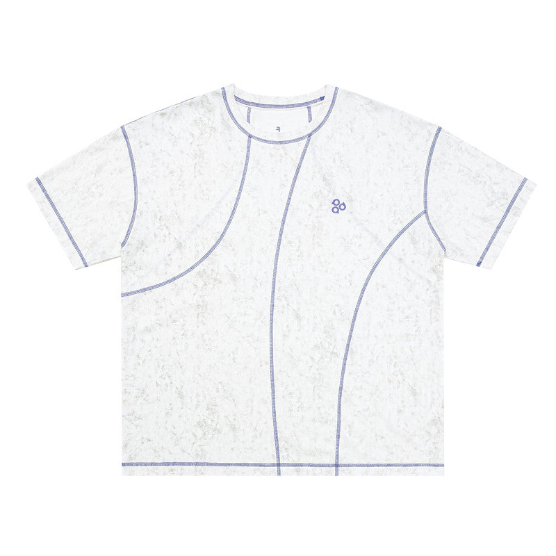 FPA Contrast Color Hasselblad Logo Short Sleeve T-Shirt – Summer Crew Neck, Minimalist Designer Style, Unisex Casual Tee