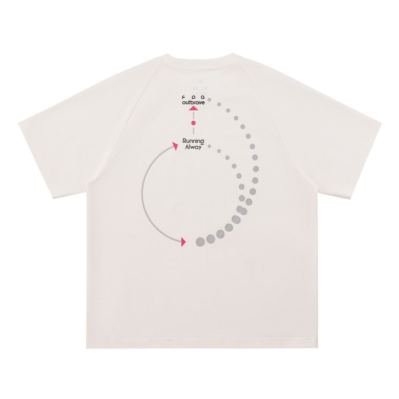 FPA Reflective Polka Dot Spiral Logo Running Sports COOLMAX Short Sleeve Summer Outdoor Couple T-Shirt for Men