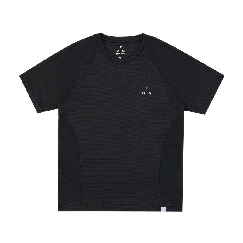 FPA Textured Panel COOLMAX Short Sleeve T-Shirt for Men and Women - Outdoor Summer Breathable Quick-Dry Basic Fitness Tee