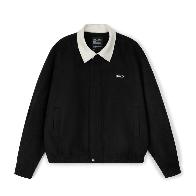 FPA Suede Lapel Jacket - Chinese Streetwear Trend, Loose-Fit American Style Short Couple Jacket for Spring/Autumn