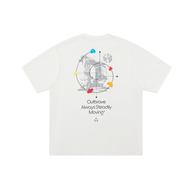 FPA COOLMAX Quick-Dry Lyocell Climbing Sports Printed Short Sleeve T-Shirt, Summer Cool-Touch Breathable Couple Tee for Men