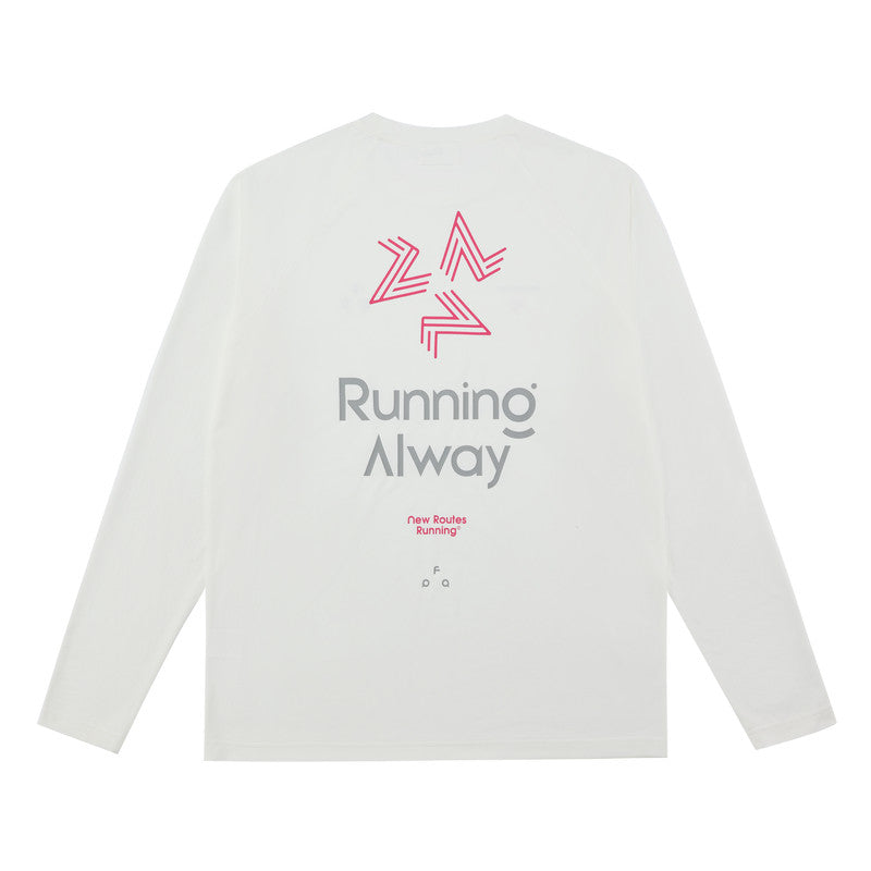 FPA7A Antibacterial Moisture-Wicking Long Sleeve Spring Outdoor Sports Running Fitness Casual Crew Neck Couple T-Shirt for Men