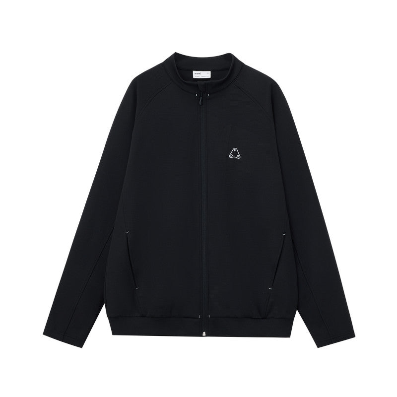 FPA Color-Block Logo Stand Collar Zip-Up Hoodie Sweatshirt for Men and Women, Casual Spring/Fall Jacket