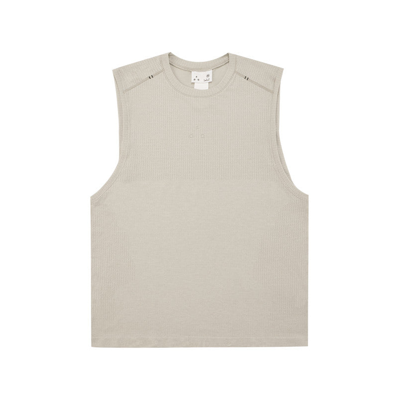 FPA Athletic Seamless Knit Tank Top - Summer Logo Basic Casual Fitness Outdoor Sleeveless T-Shirt