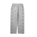 FPA Streetwear Spring/Fall Loose-Fit Straight-Leg Button-Front Casual Pants for Men, Black, American Style