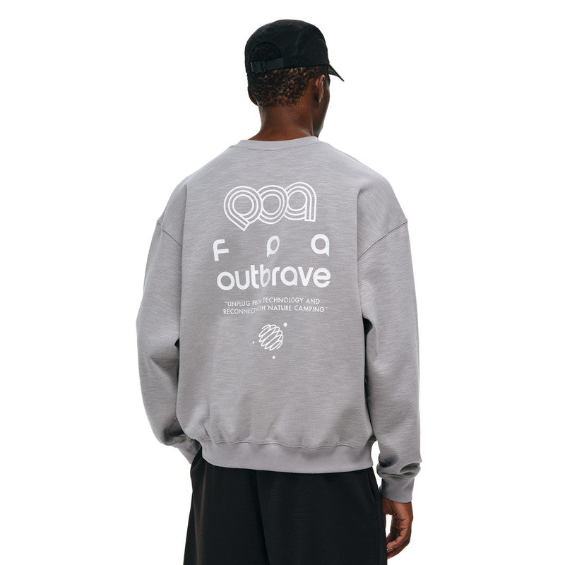 FPA Track Pattern Printed Pullover Crew Neck Sweatshirt