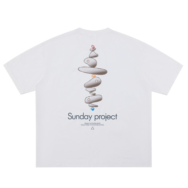 FPA Cool-Touch Moisture-Wicking 7A Antibacterial Outdoor Sports T-Shirt Summer Crew Neck Rock Print Couple Short Sleeve