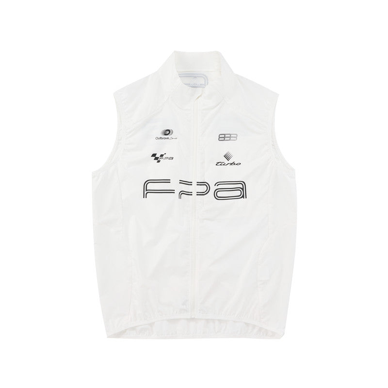 FPA Racing Line Logo Cycling Sports Vest - Summer Casual Couple-Style Sleeveless Tank Top for Men