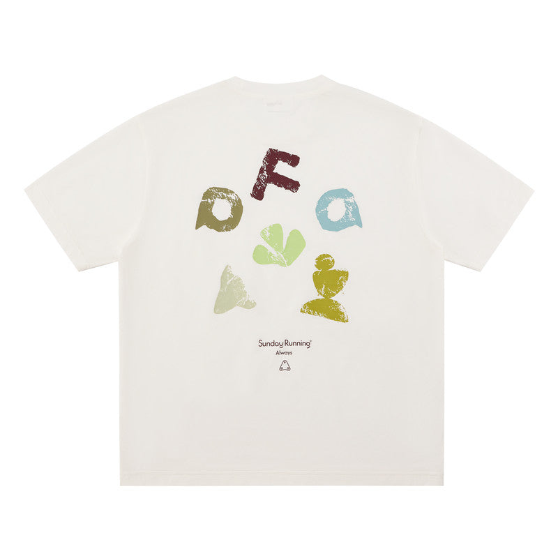 FPA Quick-Dry Breathable Outdoor Sports Contrast Color Short Sleeve Summer Round Neck Printed Casual Couple Mid-Sleeve T-Shirt