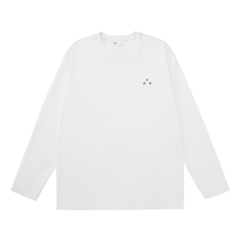 FPA Triangle Basic Small Logo Long Sleeve T-Shirt for Spring/Autumn Casual Sports Crew Neck Inner Layer Heavyweight Tee for Men