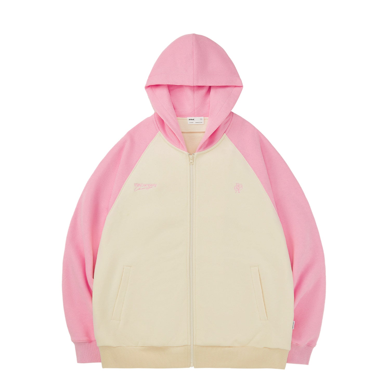 FPA Brand Logo Embroidered Zip Hoodie 2023 New Spring/Autumn National Trend Loose Casual Couple Jacket