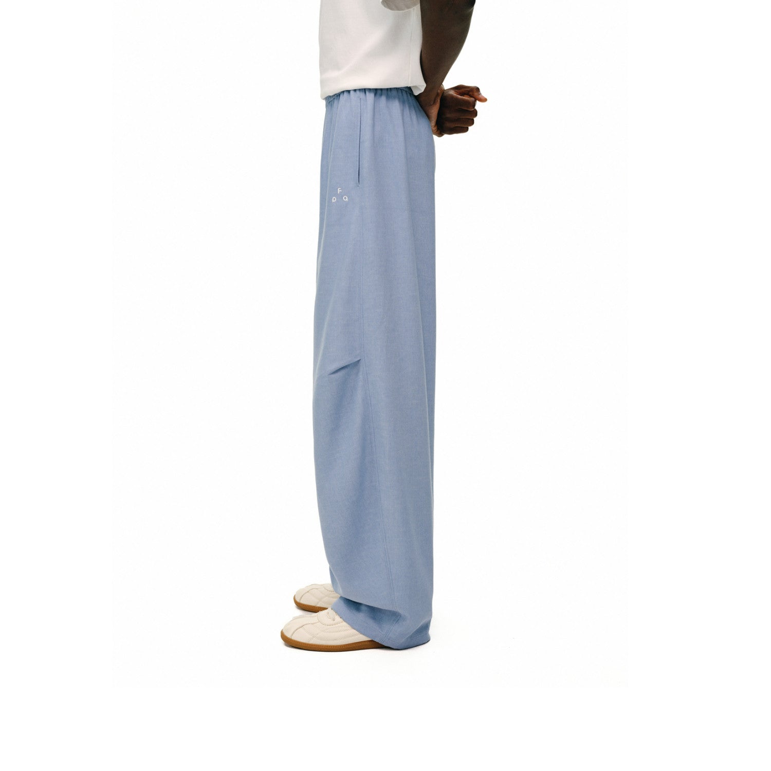 FPA Men's Antimicrobial Tencel Linen Relaxed Curved Casual Pants – Fall Basic Loose-Fit Trousers