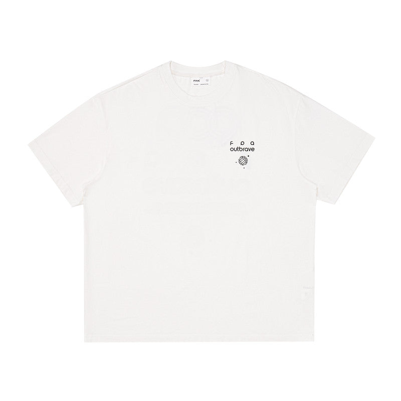FPA Sport Cooling Ice-Feel Short Sleeve T-Shirt - Summer Crew Neck Chinese Streetwear Trendy Couple Half Sleeve Black Tee for Men