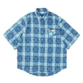 FPA Fringe Plaid Short-Sleeve Shirt – Summer Streetwear Unisex Loose Half-Sleeve Shirt