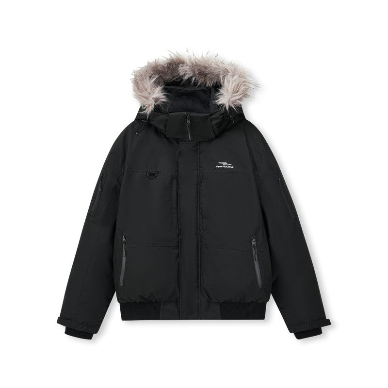 FPA Teflon Triple-Protection Extreme Cold Parka Down Jacket – Chinese Streetwear Trend, Loose Fit, Unisex, Fur Collar