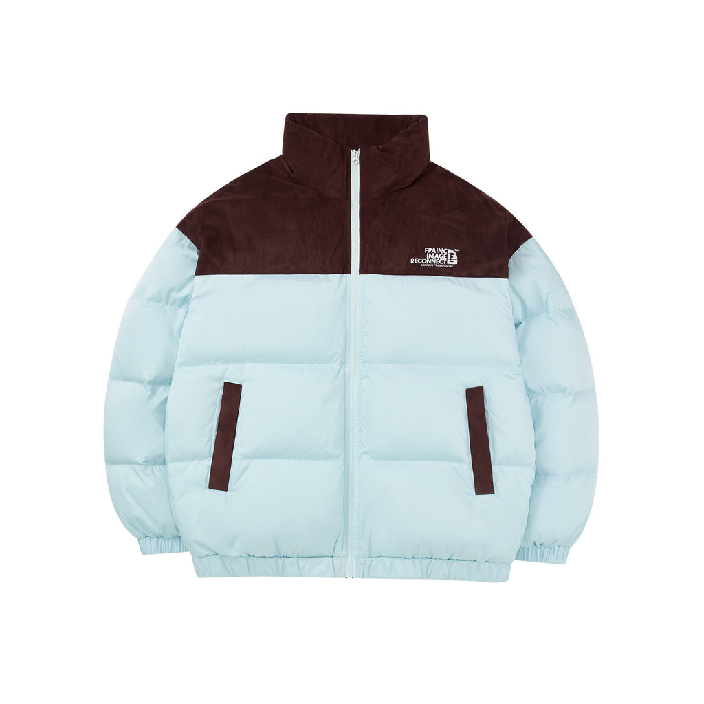 FPA Suede Patch Short Down Jacket – Chinese Streetwear Unisex Thick Winter Puffer Coat