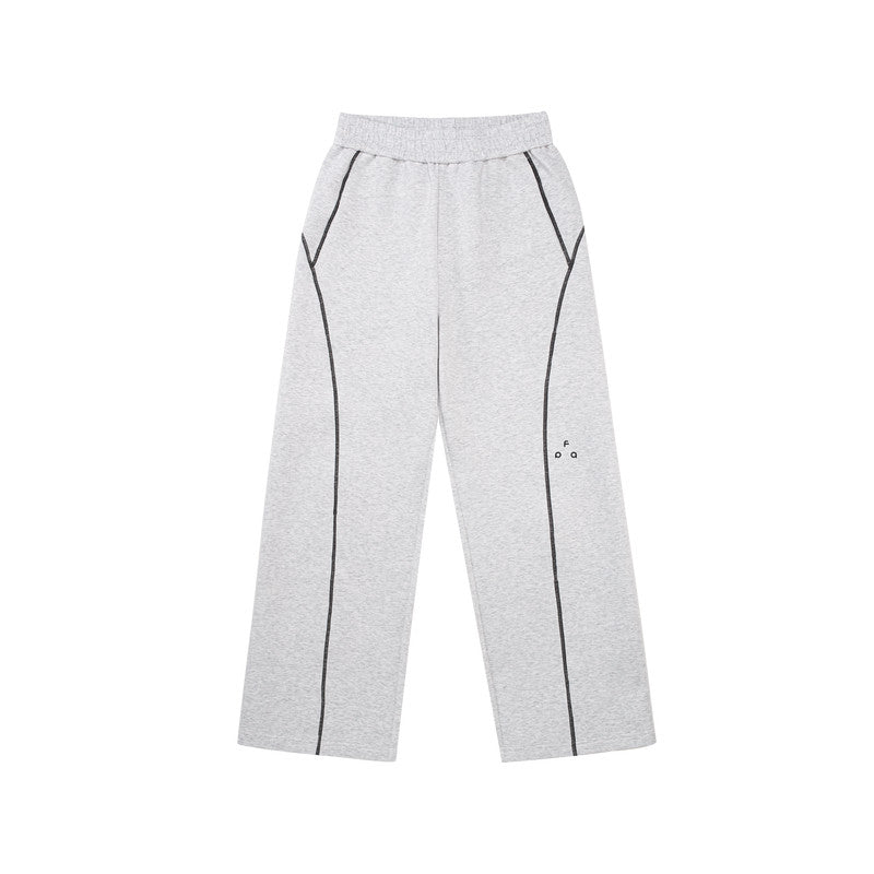 FPA Warm Skin-Friendly Drape Air Layer Sweatpants Spring/Autumn Loose Straight-Leg Unisex Casual Long Pants