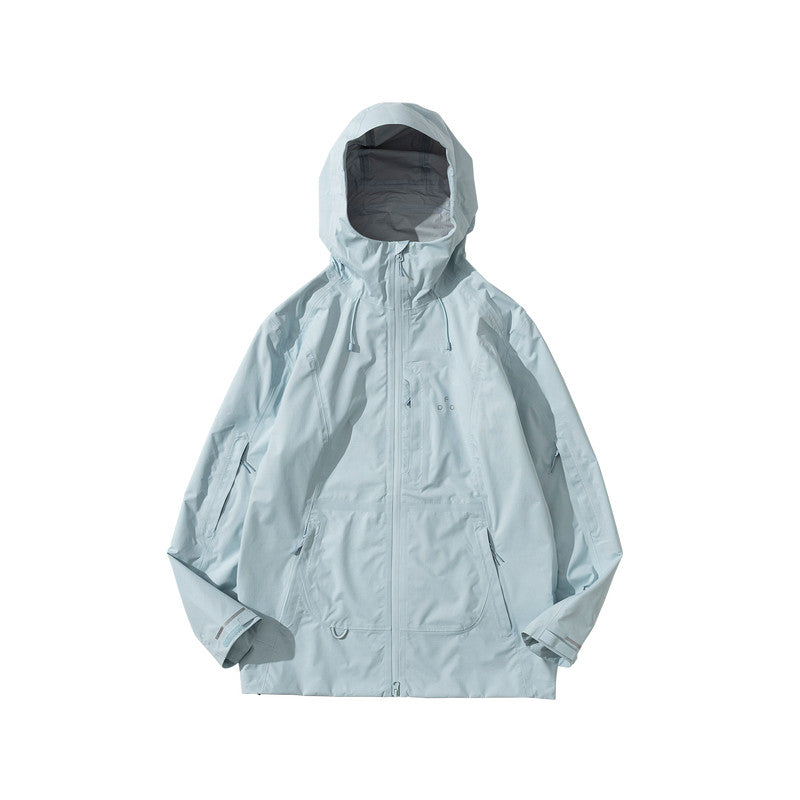 FPA Waterproof Fully Taped Seam Hiking Jacket for Outdoor Sports, Windproof, Hooded, Long Sleeve