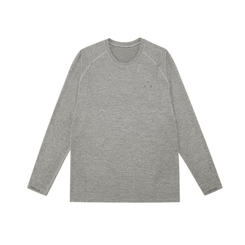FPA Active Knit Long-Sleeve T-Shirt for Men – Spring Premium Design Crew Neck Casual Fitness Breathable Outdoor Tee