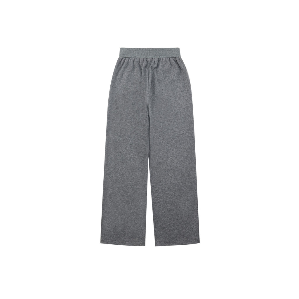 FPA Tencel Wool Textured Contrast Stitch Curved-Leg Trousers – Autumn/Winter Relaxed Wide-Leg Unisex Casual Pants