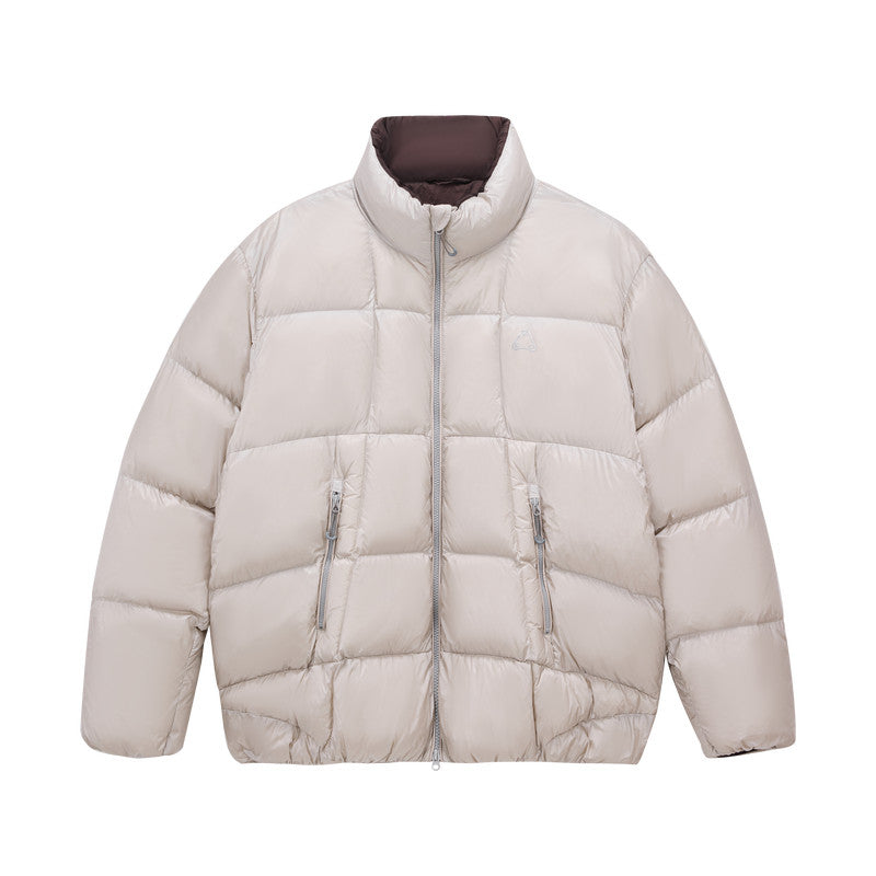 FPA 800FP 95% White Duck Down Textured Stand Collar Down Jacket