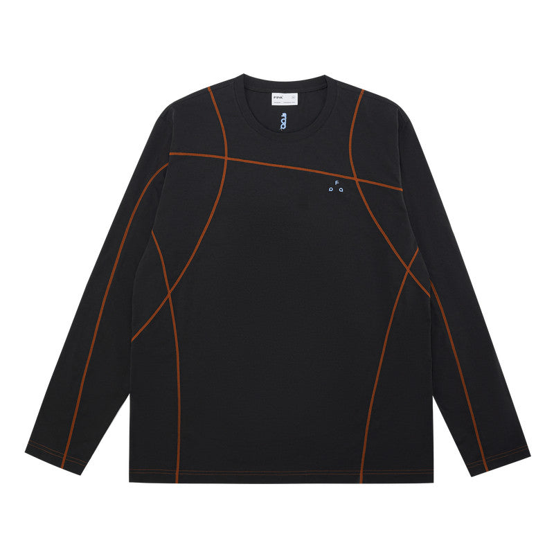 FPA Cool-Touch Quick-Dry 7A Antibacterial Dopamine Long-Sleeve Tee for Outdoor Sports, Minimalist Design, Round Neck, Spring Men's T-Shirt