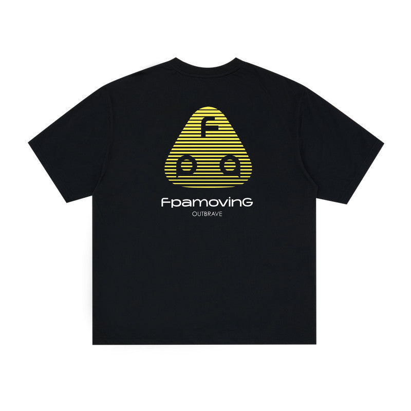 FPA Quick-Dry Cool-Touch 7A Antibacterial Short-Sleeve T-Shirt for Summer, Round Neck, Printed, Heavyweight, Loose Fit, Couple Style