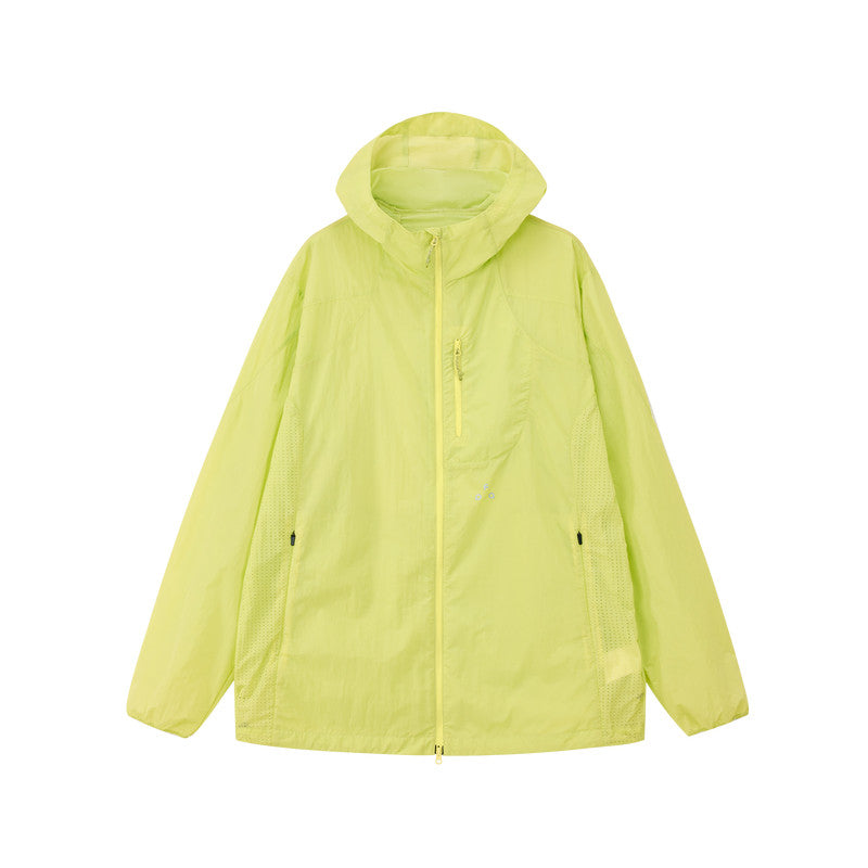 FPA Textured Chunky Grid Multi-Pocket Outdoor Lightweight Jacket - Summer Hooded Sun Protection Coat