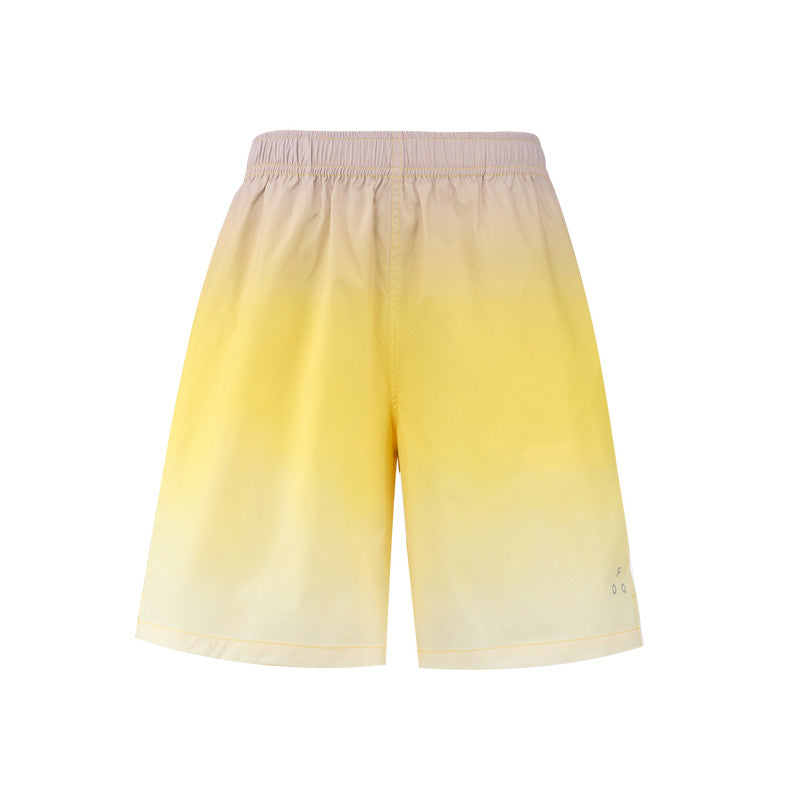 FPA Men's Bright Gradient Five-Point Beach Shorts, Summer Lightweight Loose Casual Mid-Length Shorts