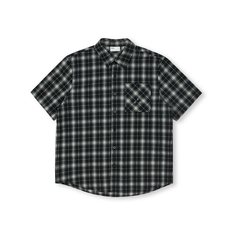 FPA Classic Plaid Short-Sleeve Shirt – American Retro Check Pattern, Loose Fit Summer Casual Shirt