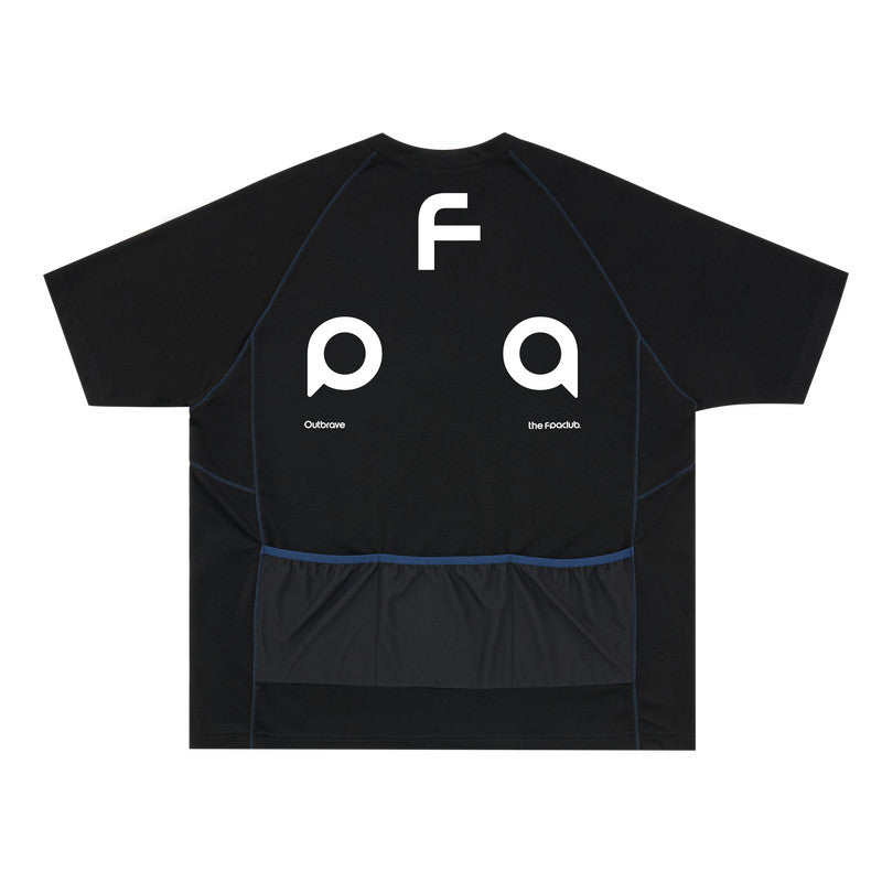 FPA Color-Block Half-Zip Outdoor Sports Cycling Shirt Summer Cool Unisex Casual Streetwear Short Sleeve T-Shirt