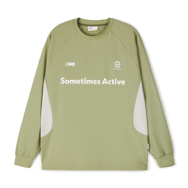 FPA Quick-Dry Ice-Feel Athletic Paneled T-Shirt Chinese Streetwear Trend Loose Outdoor Fitness Crew Neck Long Sleeve Men