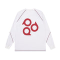 FPA Hasu Line Circle Contrast Long-Sleeve T-Shirt - Chinese Streetwear Trend, Loose Fit, Round Neck, Heavyweight Autumn Top