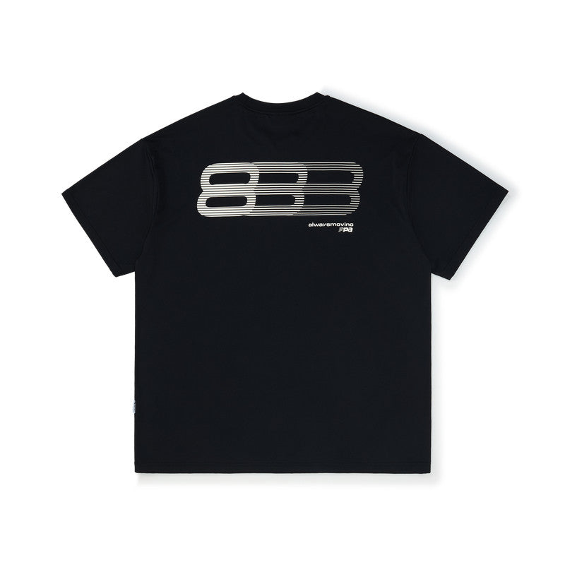 FPA Quick-Dry Moisture-Wicking Gradient Track Short Sleeve T-Shirt for Men - Chinese Streetwear Trendy Summer Cool Touch Tee