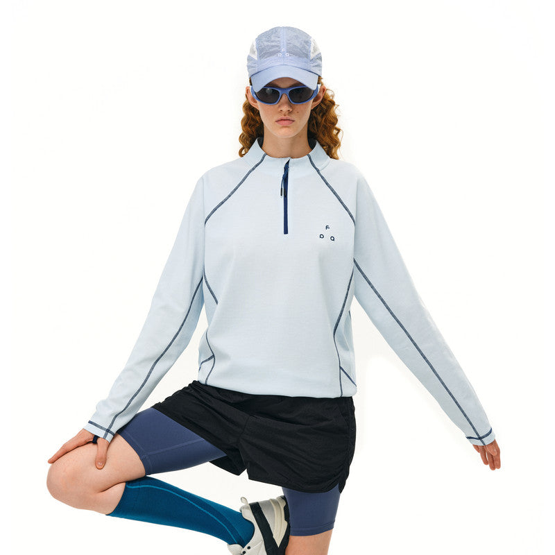 FPA Sorona Lyocell UPF50+ Sun Protection Half High Collar Long Sleeve Outdoor Sports Casual Autumn T-Shirt