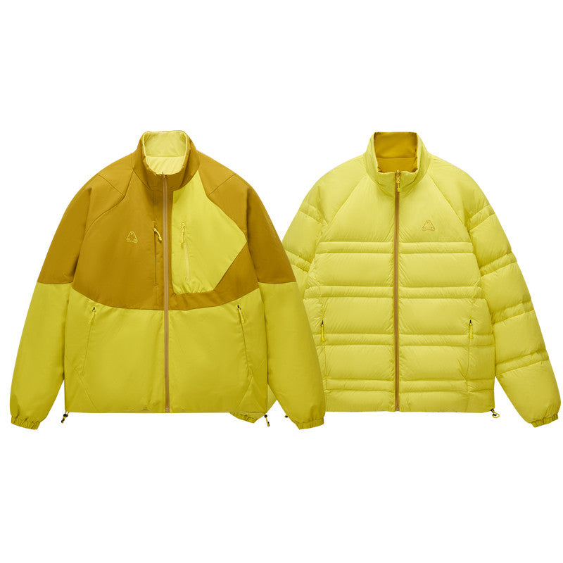 FPA Reversible Stitched Down Jacket Winter Windproof Waterproof Warm Premium Sports Down Coat for Men