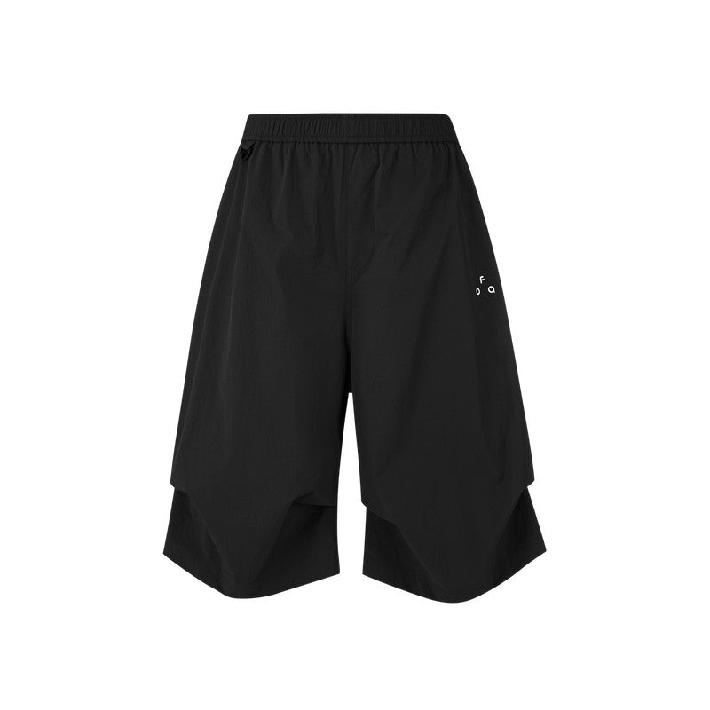 FPA Men's Lightweight Breathable Water-Repellent Sun-Protection 7/8-Length Shorts, Summer Chinese Streetwear Trend Loose Casual Pants