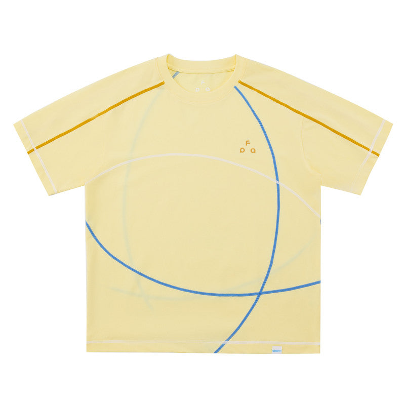 FPA COOLMAX Lyocell Contrast Stitch Casual Short Sleeve T-Shirt – Cool & Breathable Unisex Crew Neck Tee