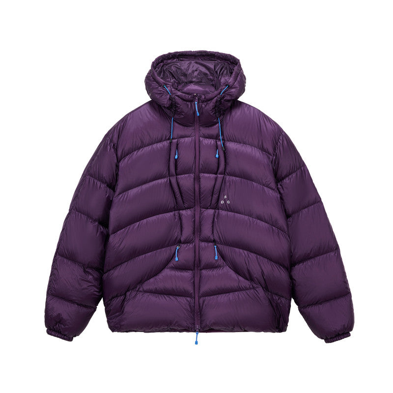 FPA Color-Block 90% Down Puffy Aurora Outdoor Sports Down Jacket Winter Warm Couple High Hooded Down Coat