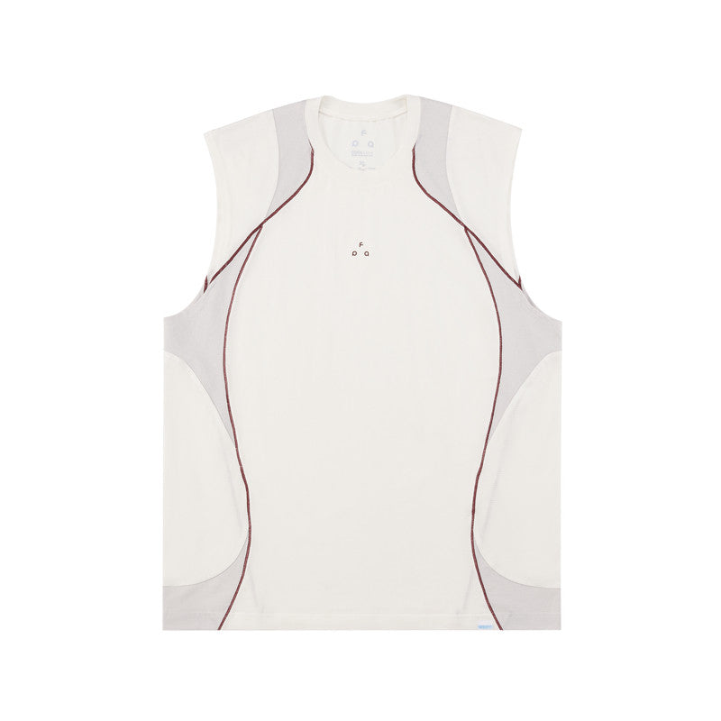 FPA Arc Contrast COOLMAX Quick-Dry Sports Vest Men's Summer Outdoor Fitness Round Neck Sleeveless T-Shirt