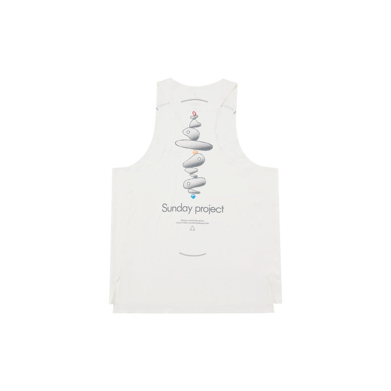 FPA Quick-Dry COOLMAX Mesh Reflective Taped Sports Running Print Tank Top, Summer Sleeveless T-Shirt for Men