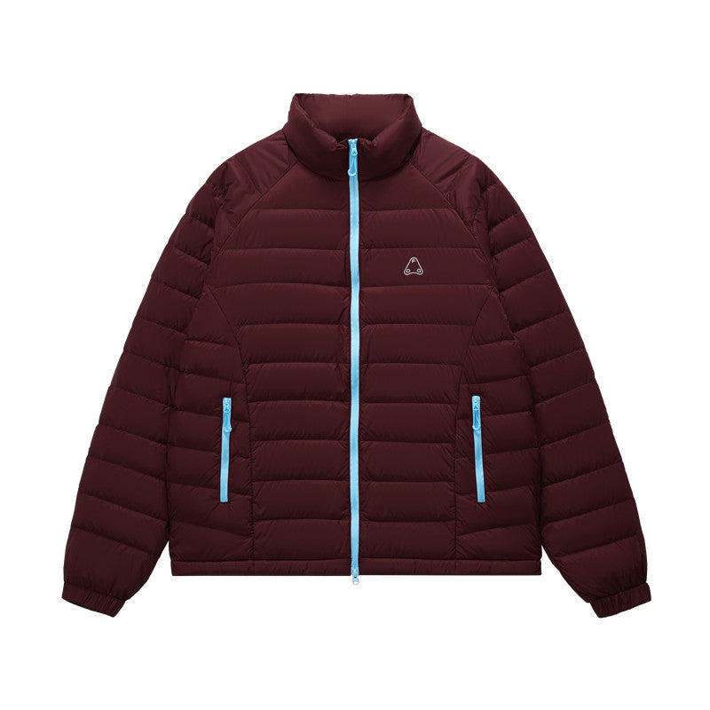 FPA Color-Block Lightweight Down Jacket for Couples, 90% White Duck Down, Outdoor Sports, Autumn/Winter