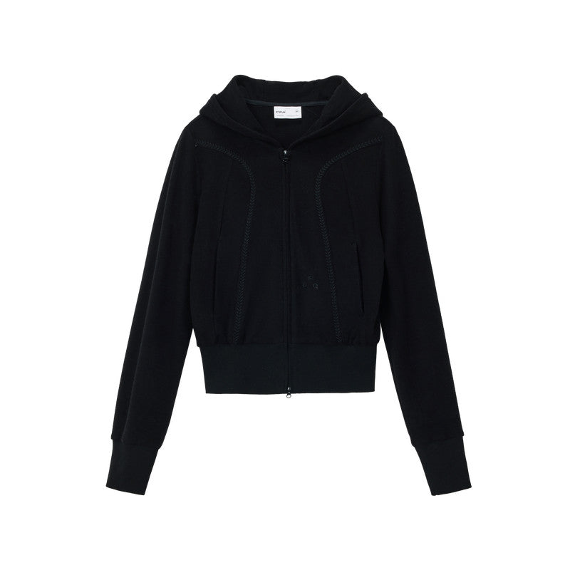 FPA Soft Hooded Cardigan Sweatshirt with Cinched Waist – Chinese Street Style Spring Casual Slim-Fit Jacket for Women