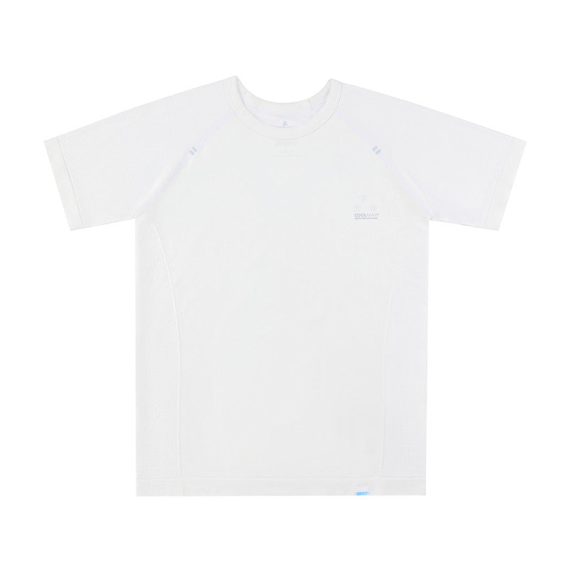 FPA Seamless Knit Sports Coolmax Short Sleeve T-Shirt for Men - Summer Outdoor Breathable, Advanced Design, Fitted
