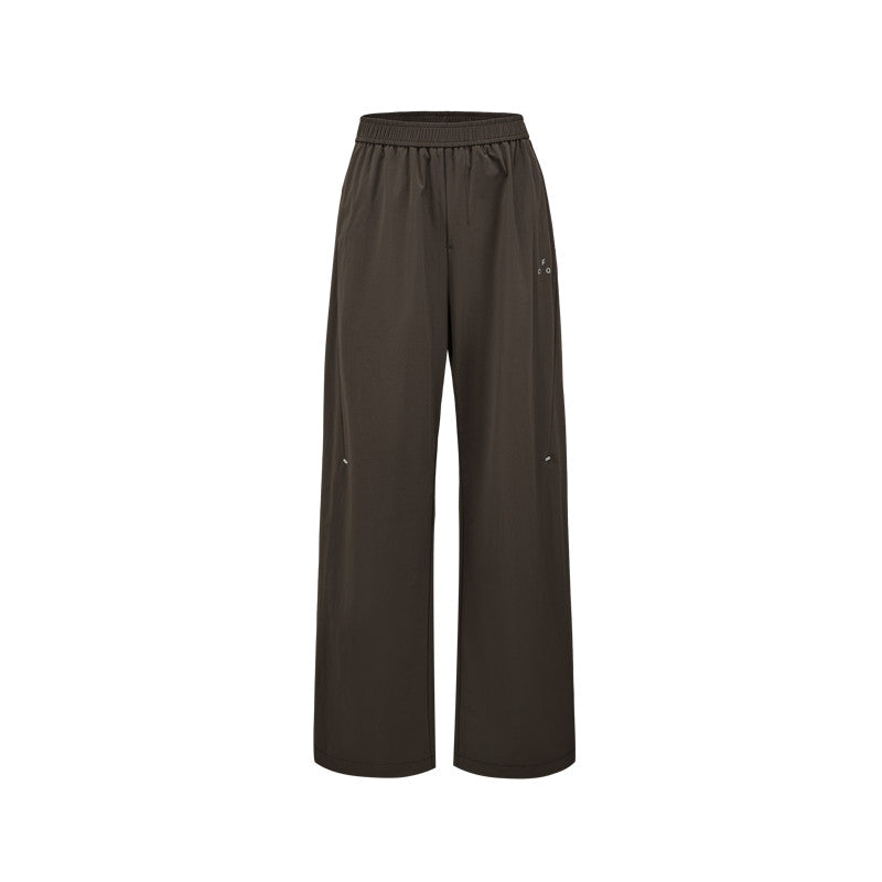 FPA Outdoor Sports Ice-Feel Wool Sun-Protection Fitness Four-Way Stretch Long Pants Summer Hiking Straight-Leg Casual Pants for Men