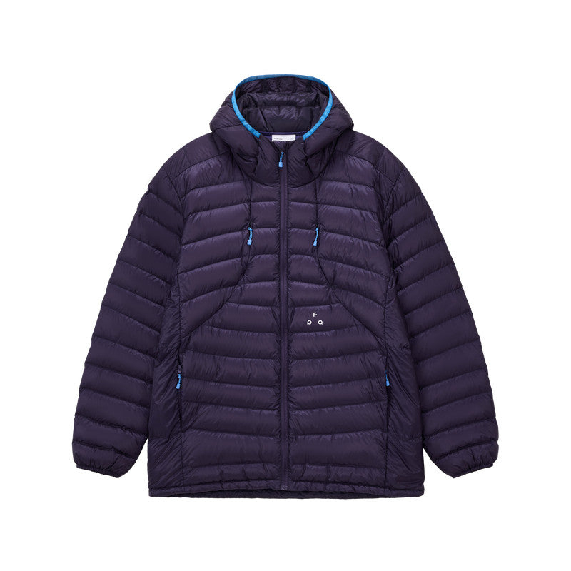 FPA 90% Down Color-Block Quilted Down Jacket 2026 New Winter Lightweight Hooded Down Coat