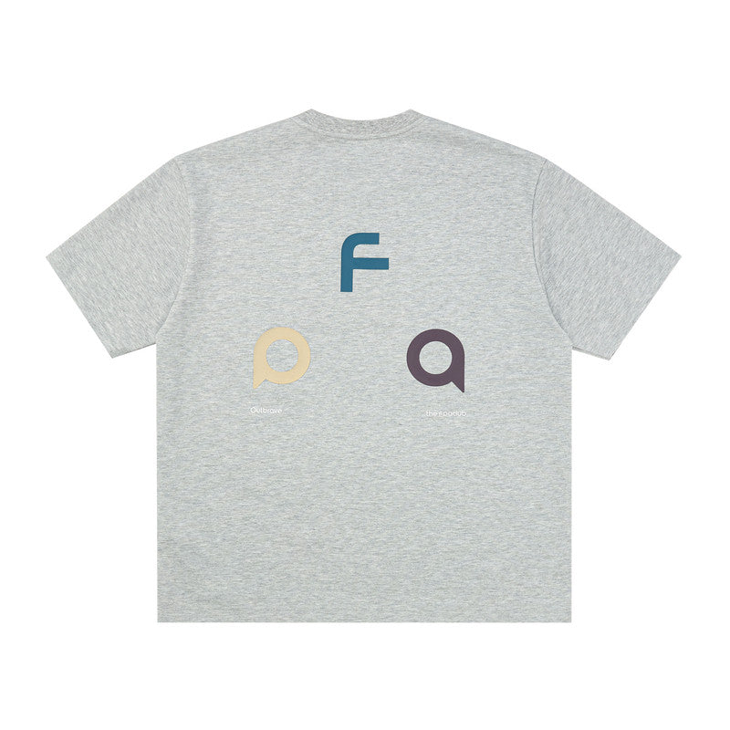 FPA Ice Cream Color Block Quick-Dry Antibacterial Sports Short Sleeve 2026 New Loose Round Neck Heavyweight Couple Half Sleeve Men