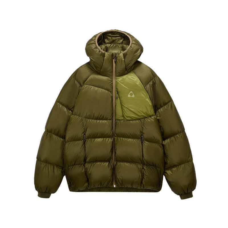 FPA 800FP 95% White Duck Down Arc Light-Transparent Down Jacket - Winter Couple's Warm Hooded Down Coat